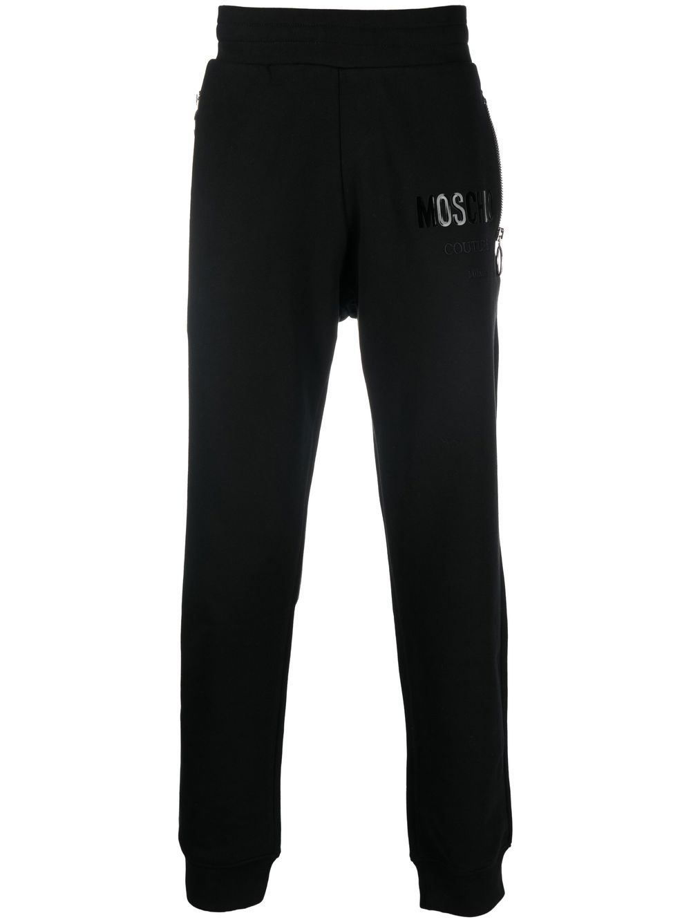 Slim-cut track pants - Black