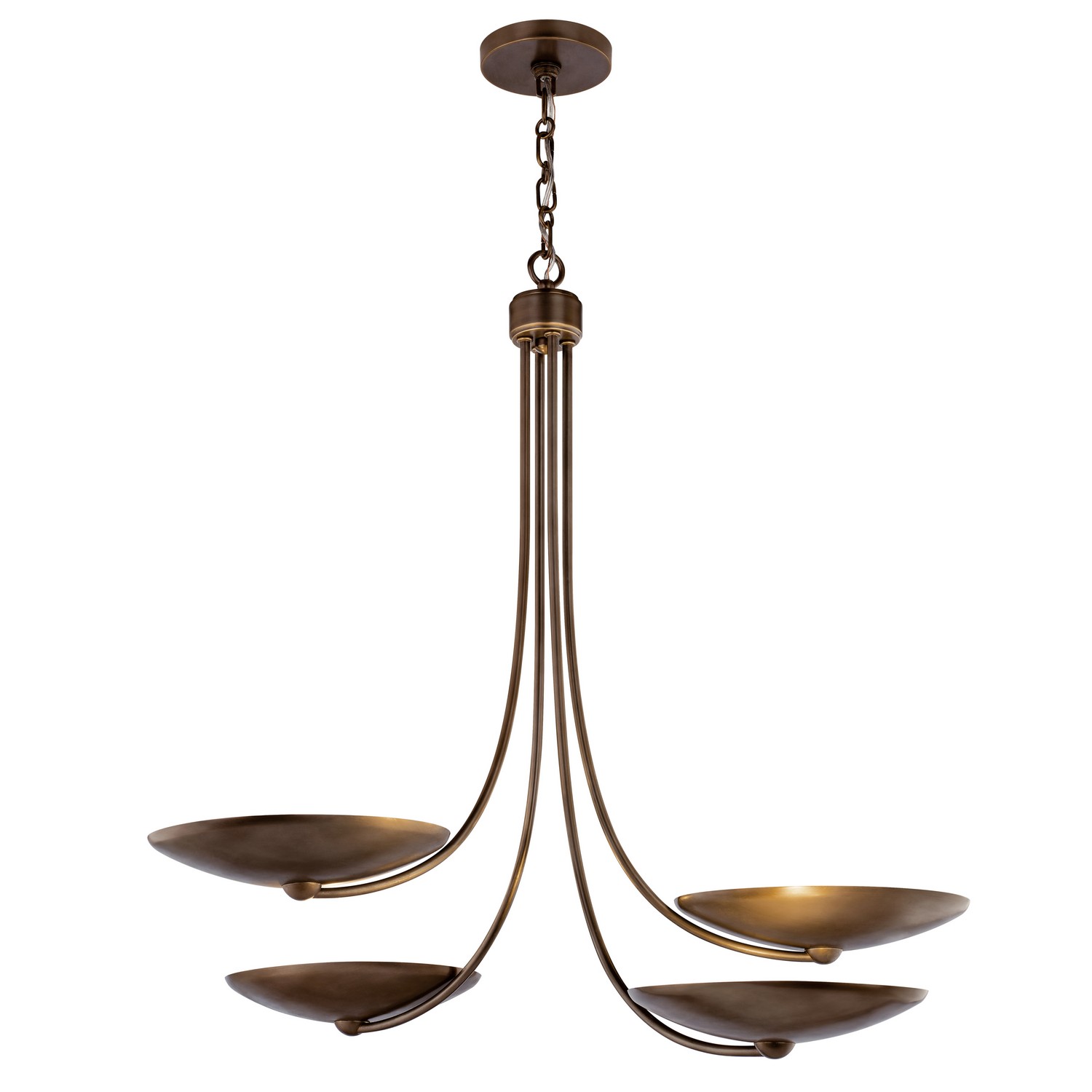 Lacquered Brass Chandelier from the Palmela Collection
