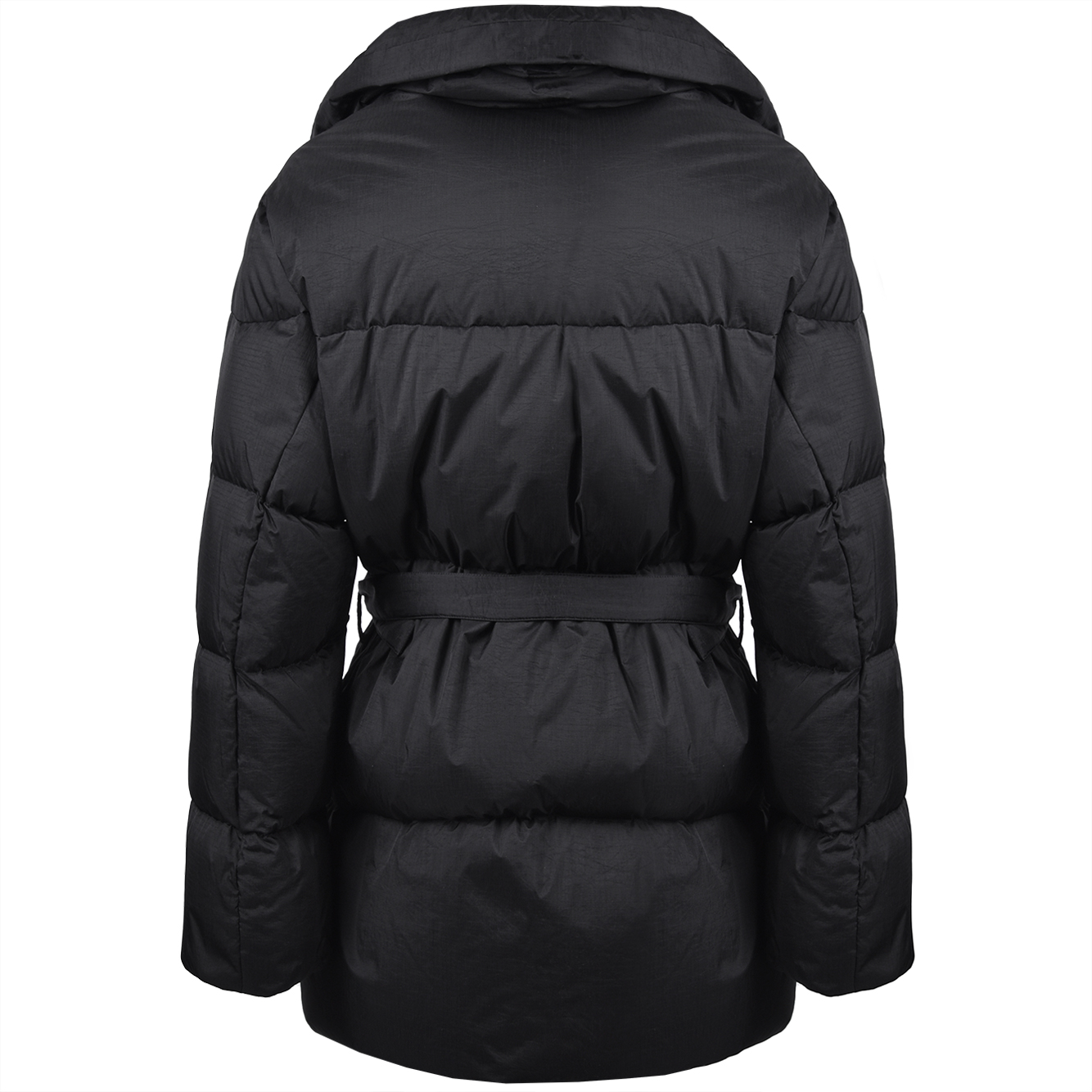 Belted Full Zip Down Jacket