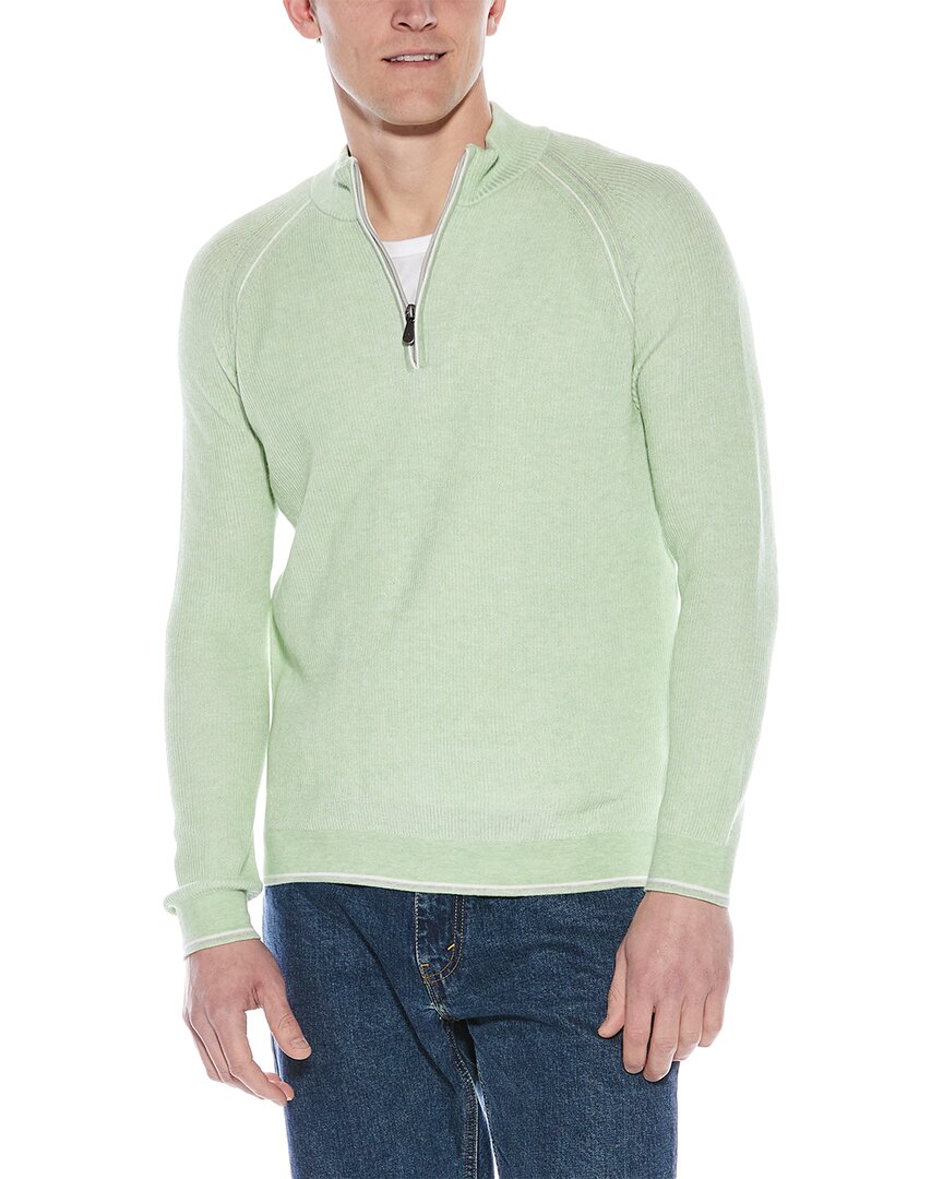 English Rib 1/4-Zip Mock Neck Sweater