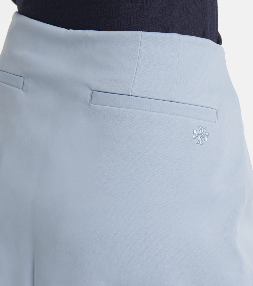 Tory Sport Ruffled twill miniskirt