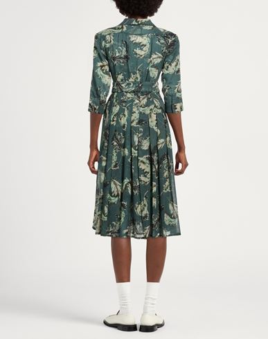 Woman Midi dress Sage green Size 8 Wool