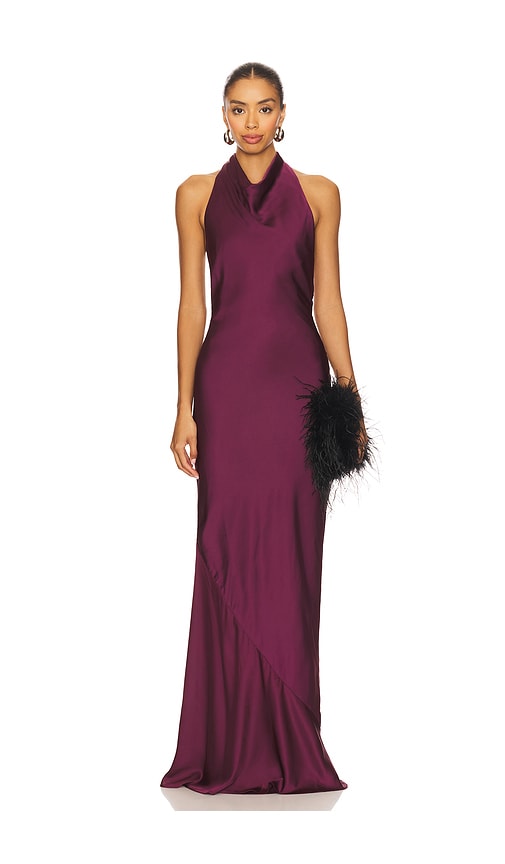 Nookie Penelope Halter Gown in Purple. - L also in