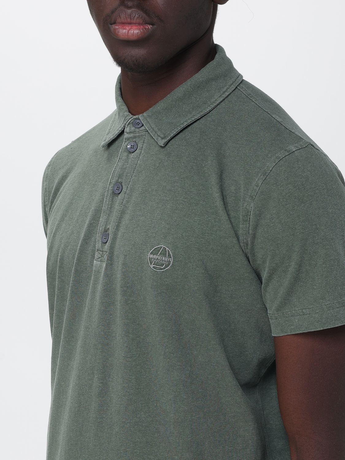 Polo Shirt Men color Olive