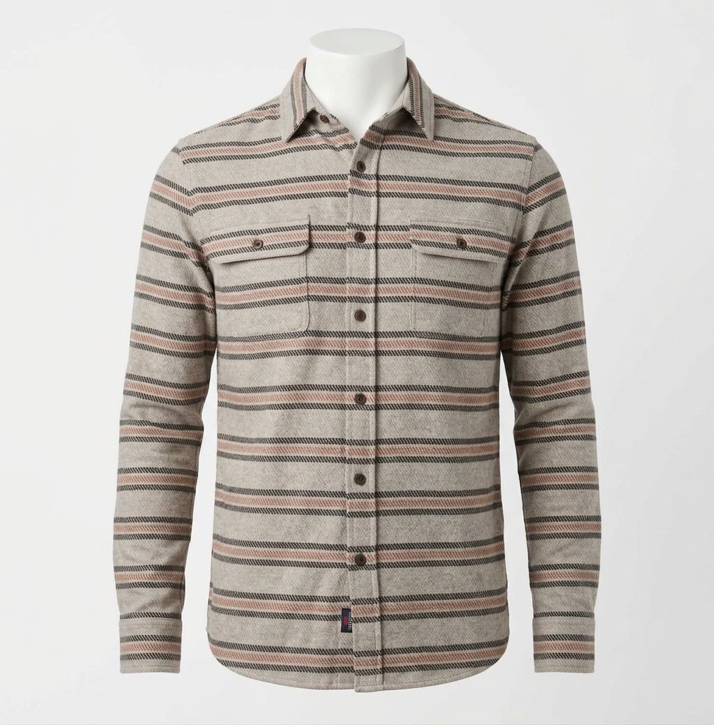 Legend Sweater Shirt In Rock Coastal Stripe
