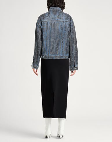 Woman Denim outerwear Blue Size 2 Cotton