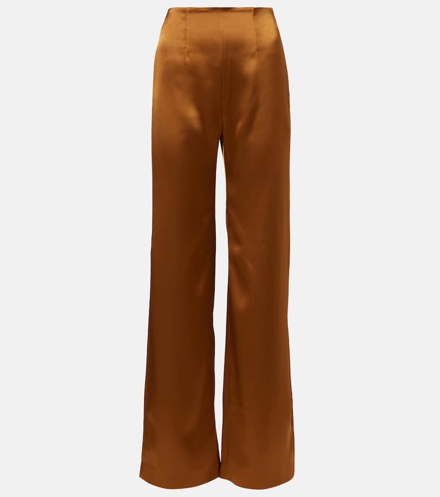 Sister Moon satin wide-leg pants