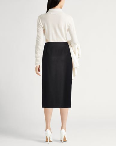 Woman Midi skirt Black Size 2 Wool