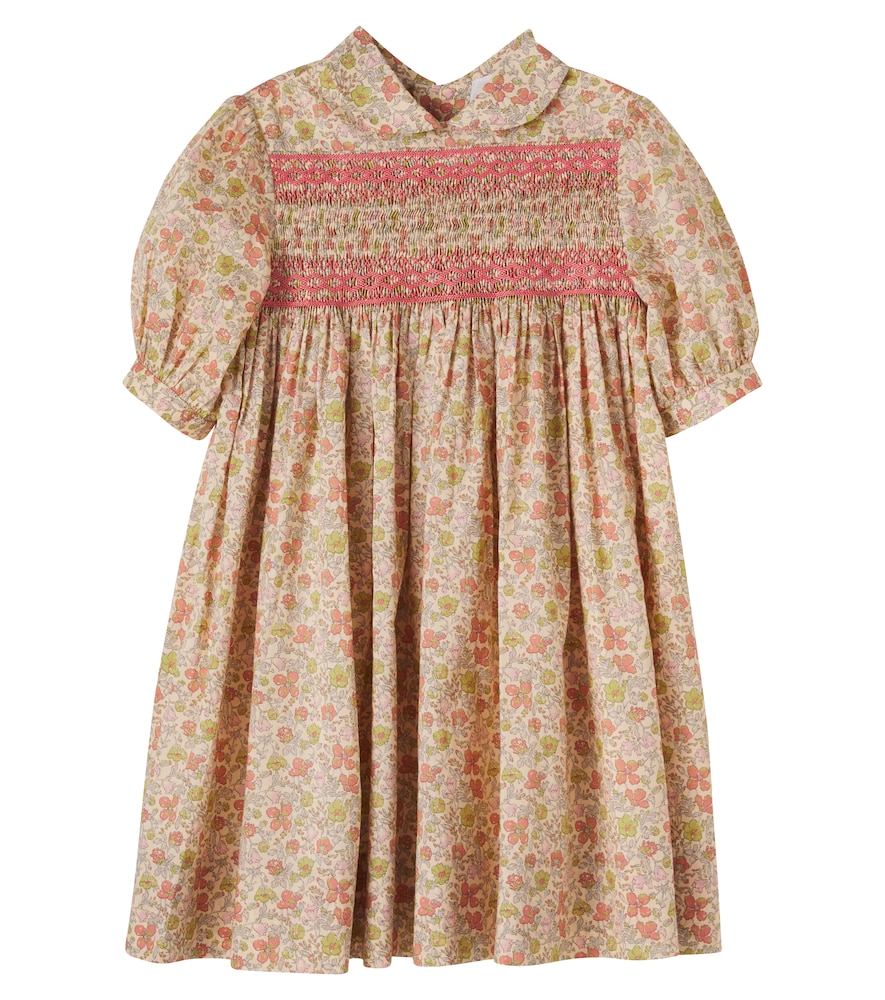 Melodia smocked floral cotton dress