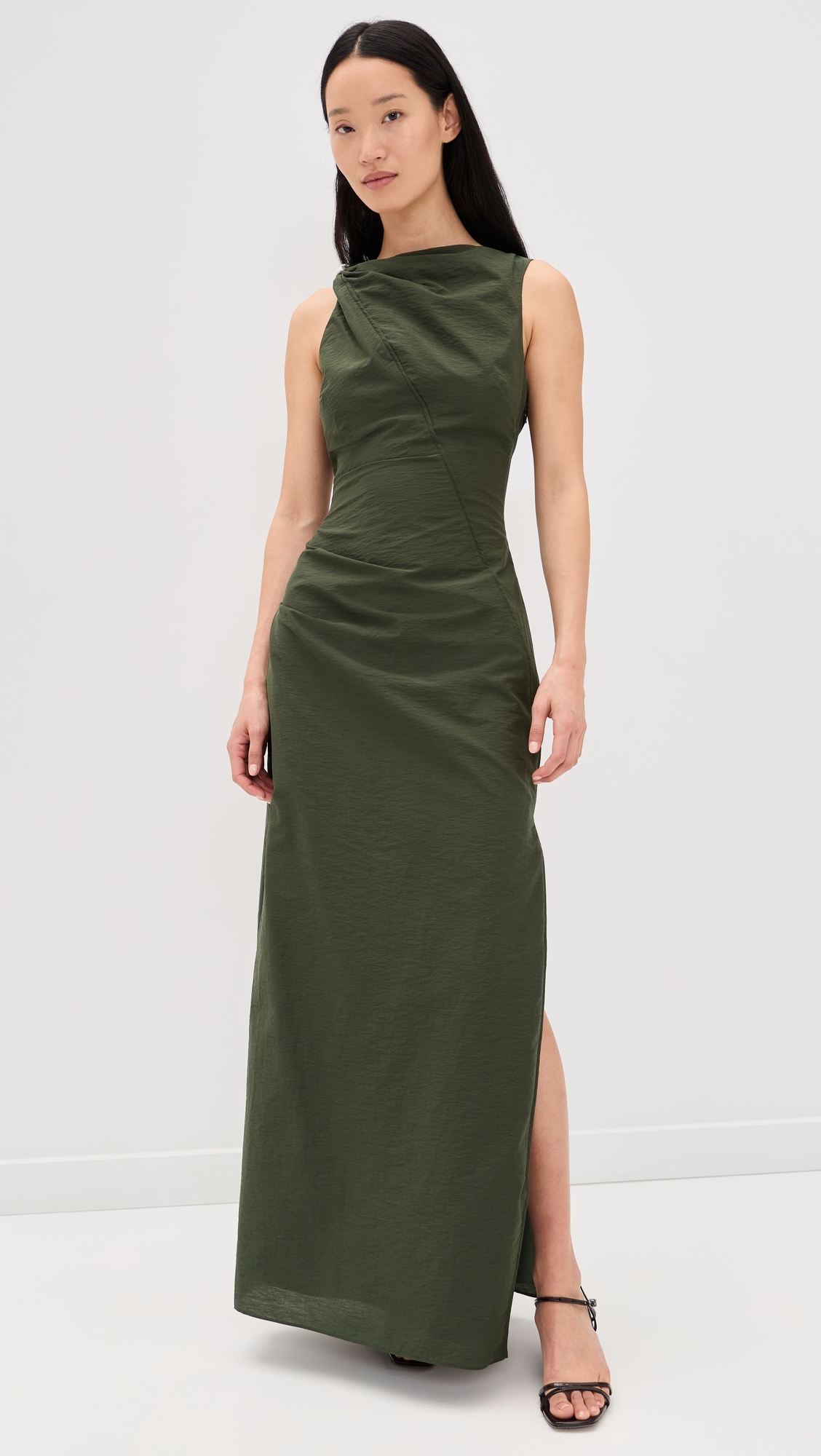 Sorel Maxi Dress Dark Olive
