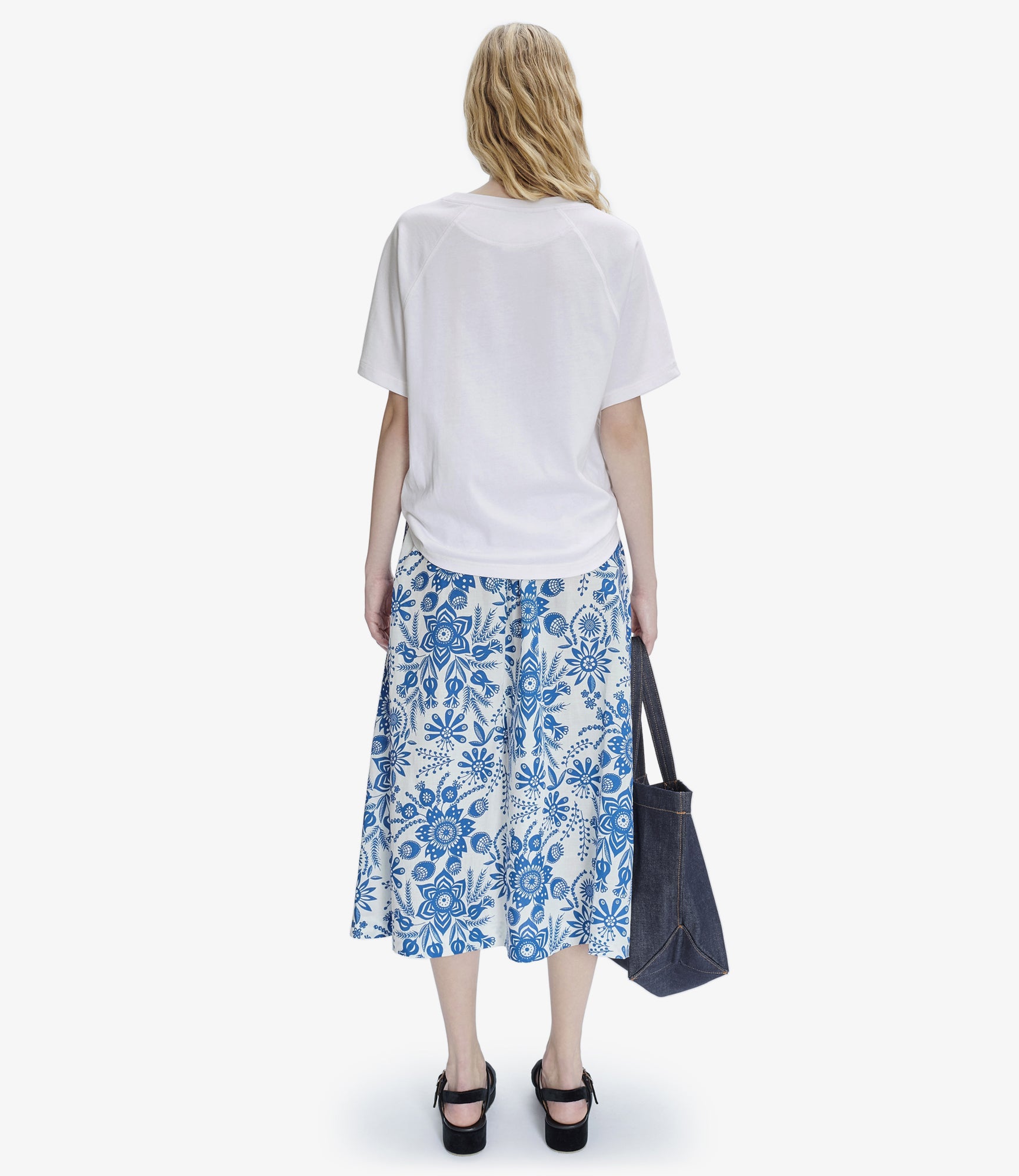 Long Ravenna skirt Blue
