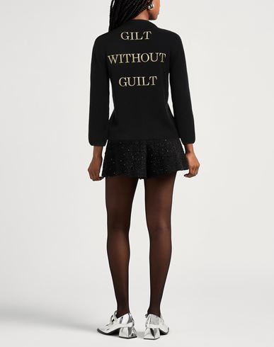 Couture Woman Cardigan Black Size 2 Cashmere, Wool, Polyamide, Elastane