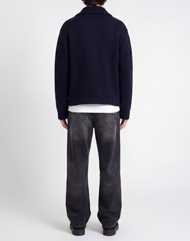 Man Cardigan Midnight blue Size S Wool