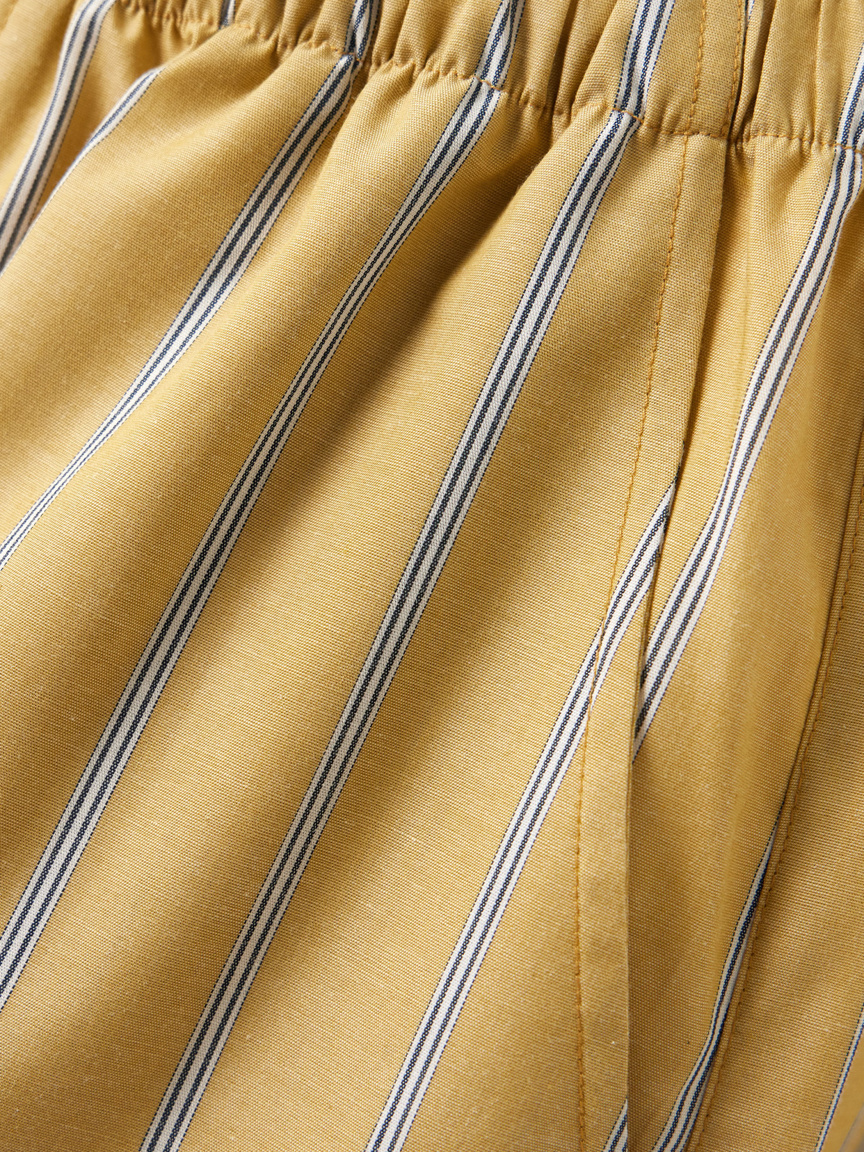 The Boxer Striped Cotton-poplin Barrel-leg Pants - Gold
