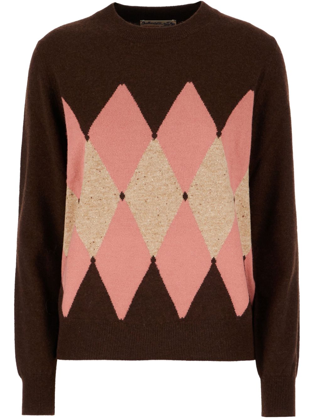 Argyle sweater - Brown