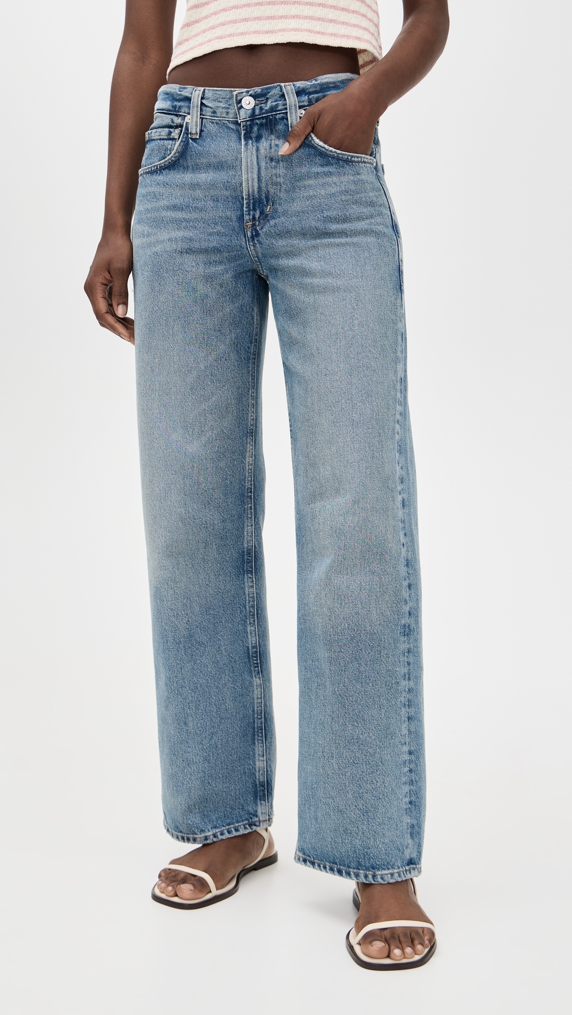 Lindz Low Rise Easy Straight Jeans Bijou