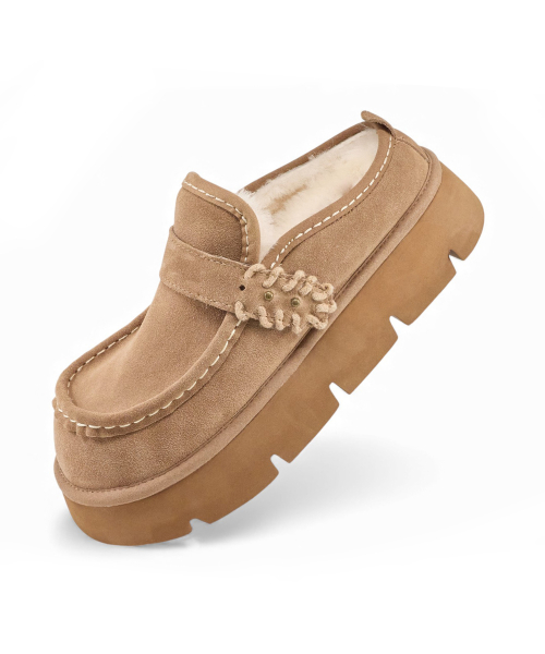 Songe Songe x Native Tassel Natural Wool Clog Chestnut