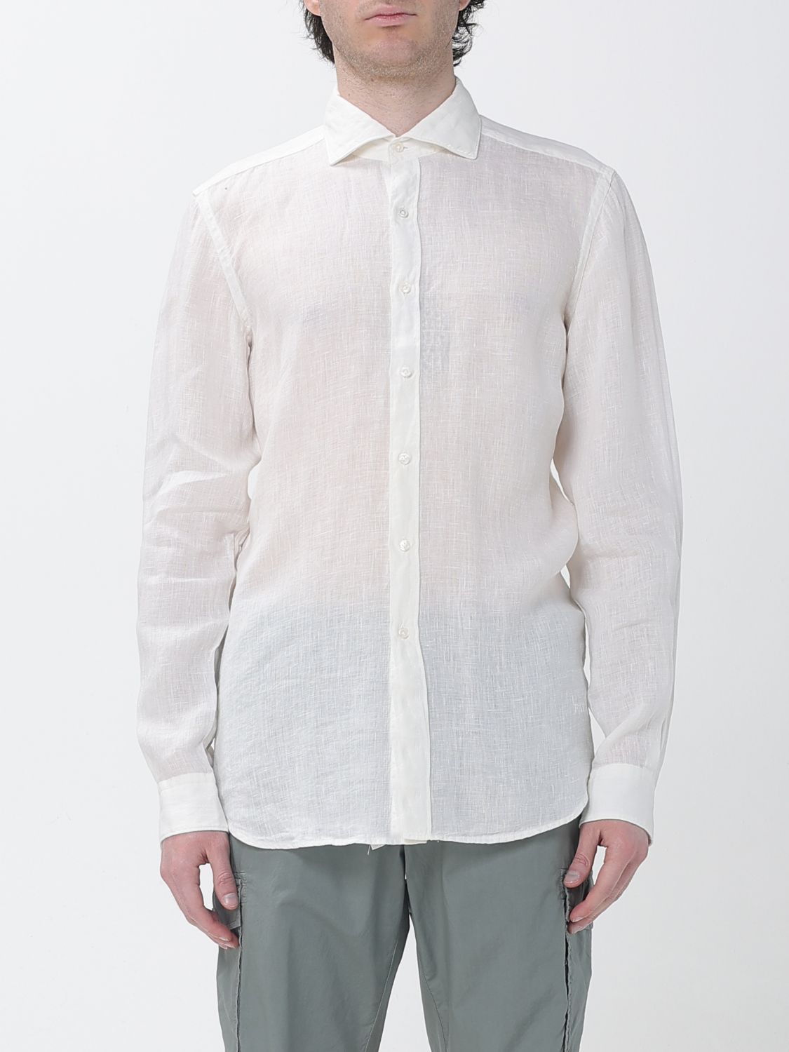 Shirt Men color Yellow Cream