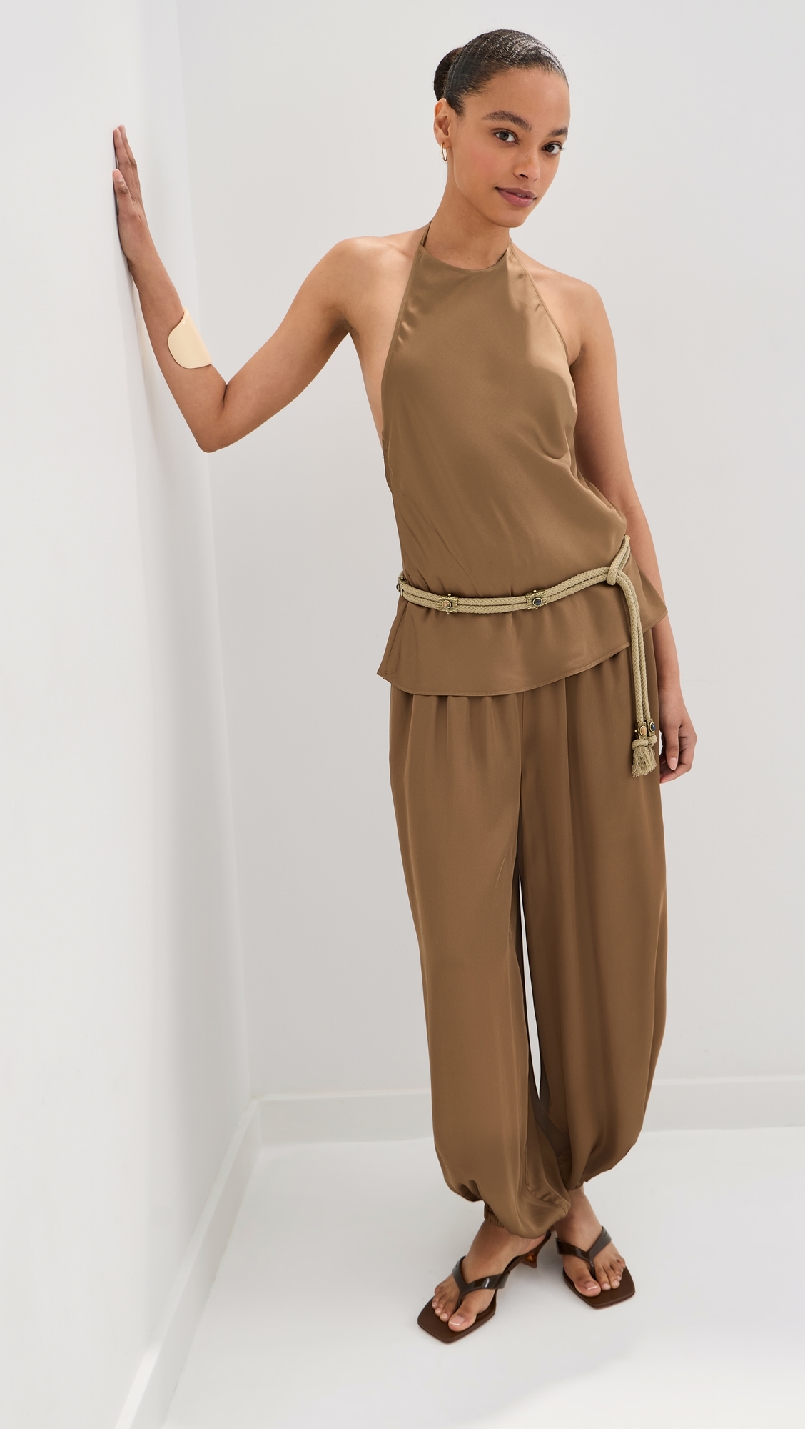 Hunter Satin Balloon Pants Navy
