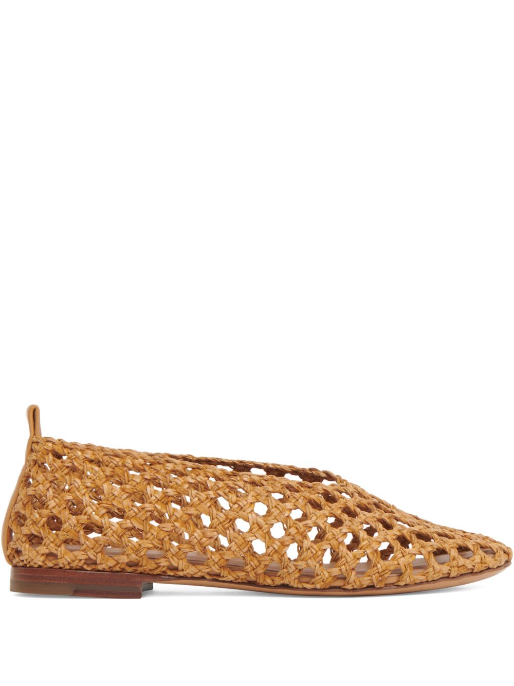 Woven slip-on ballet flats - Neutrals