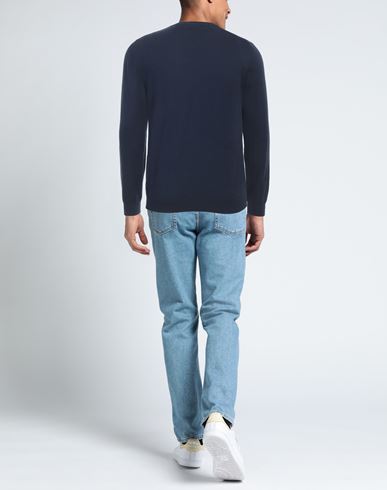 Man Sweater Navy Size S Cotton