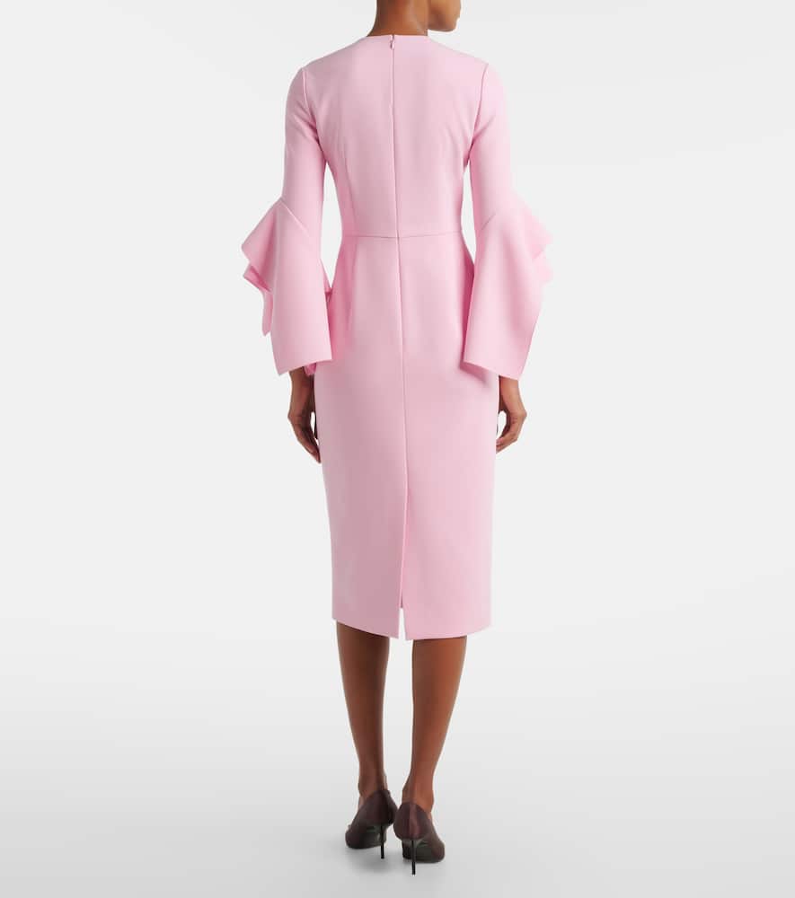 Ruffled midi dress