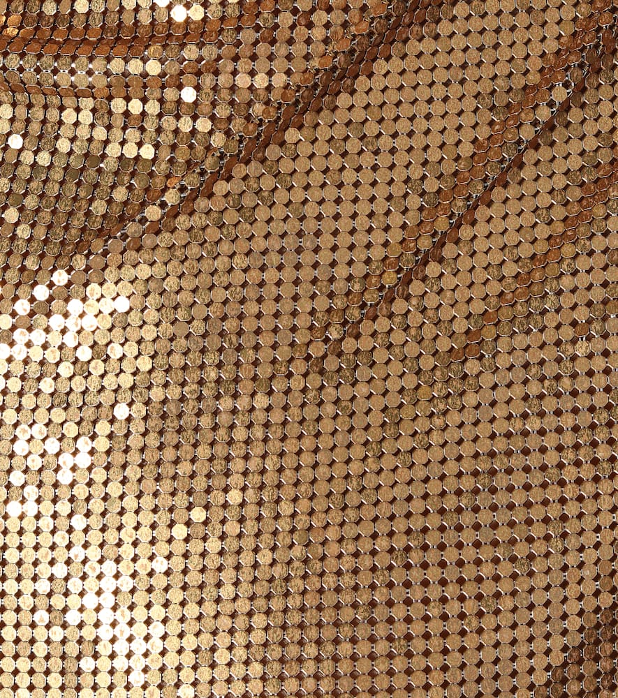 Draped mesh dress
