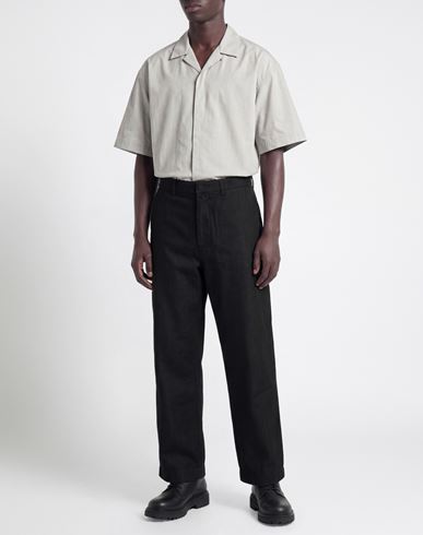 Man Pants Black Size 30 Cotton, Polyester