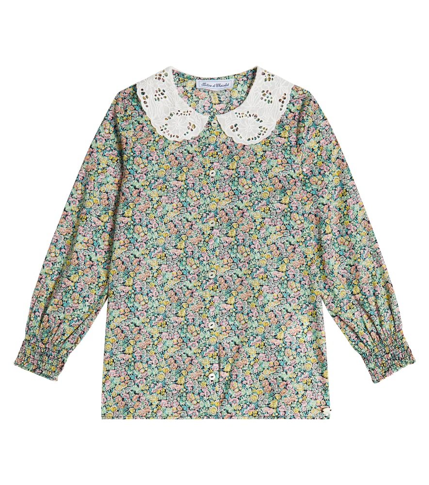 Floral cotton blouse