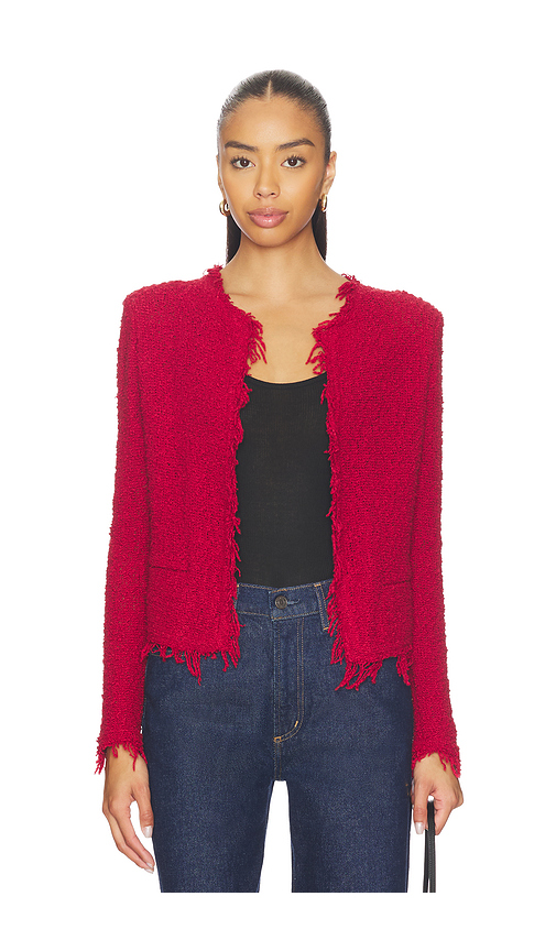 IRO Shavani Jacket en Red. 36. Also , 40