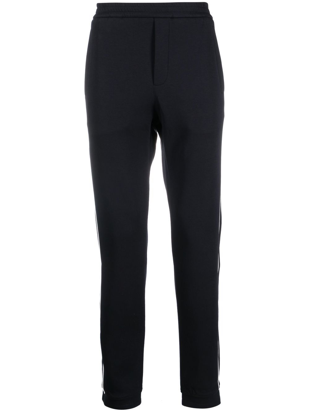 Side-stripe straight trousers - Blue