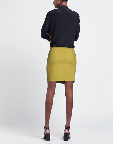 Marsēm Collection Woman Mini skirt Military green Size 6 Virgin Wool