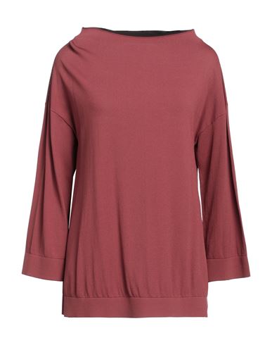 Liviana Conti Woman Sweater Brick Size 10 Viscose, Polyamide