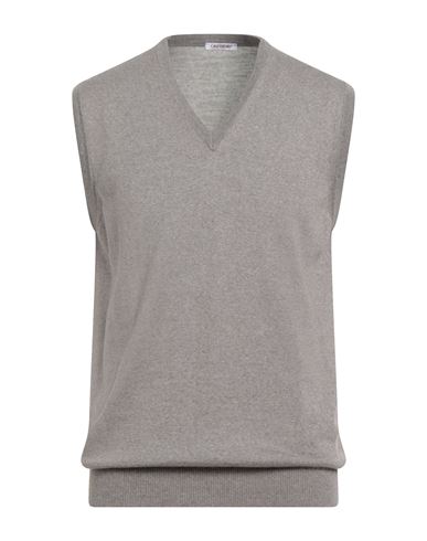 Man Sweater Taupe Size 48 Merino Wool
