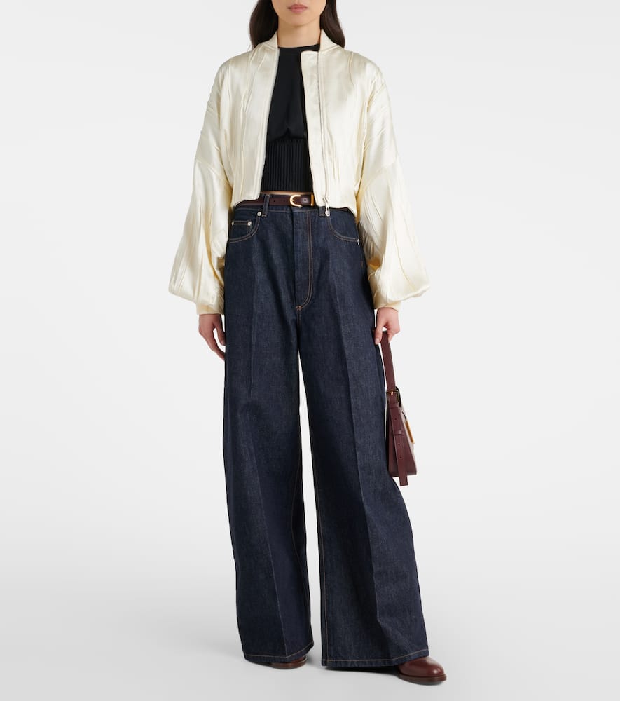 Zorro cropped bomber jacket