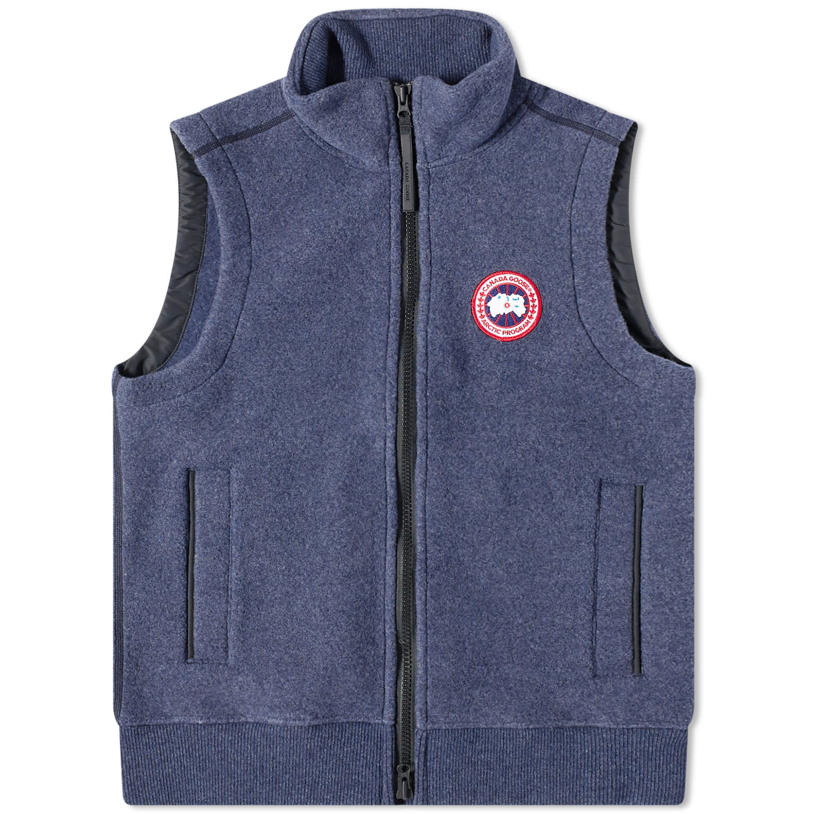 Men's Mersey Fleece Vest in Atlantic Navy, Size Small