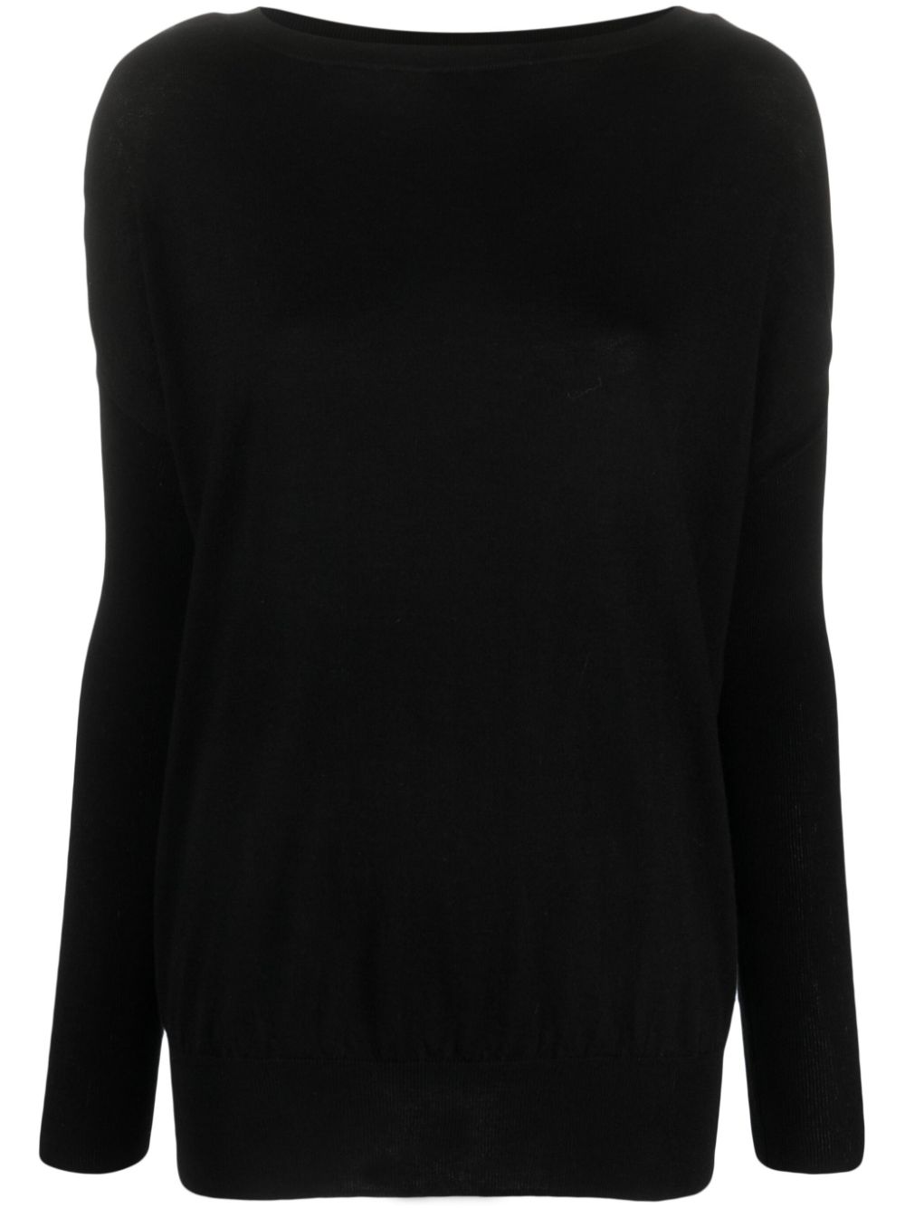 Grace drop-shoulder jumper - Black