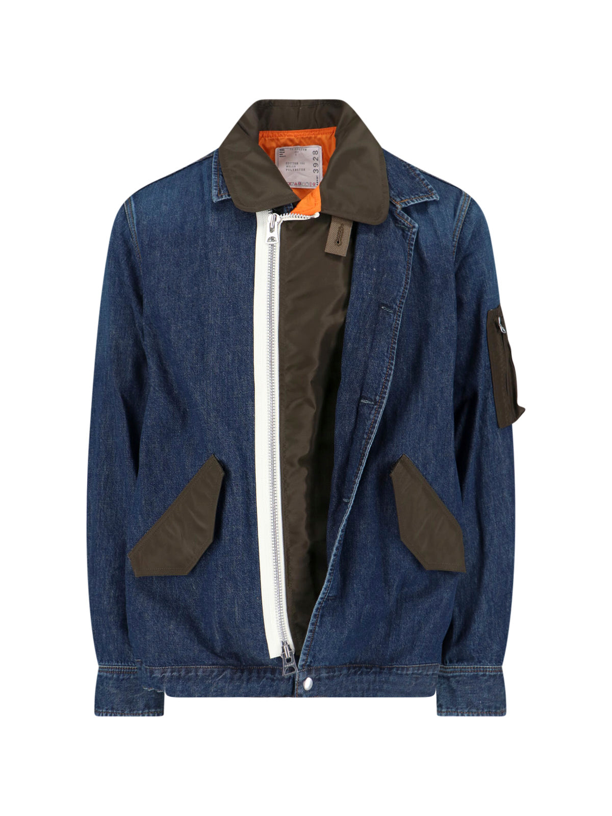Men's Mixed-Material Nylon and Cotton Jacket