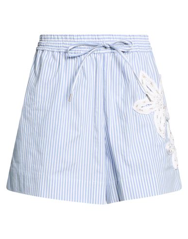 Woman Shorts & Bermuda Shorts Light blue Size 2 Cotton, Elastane
