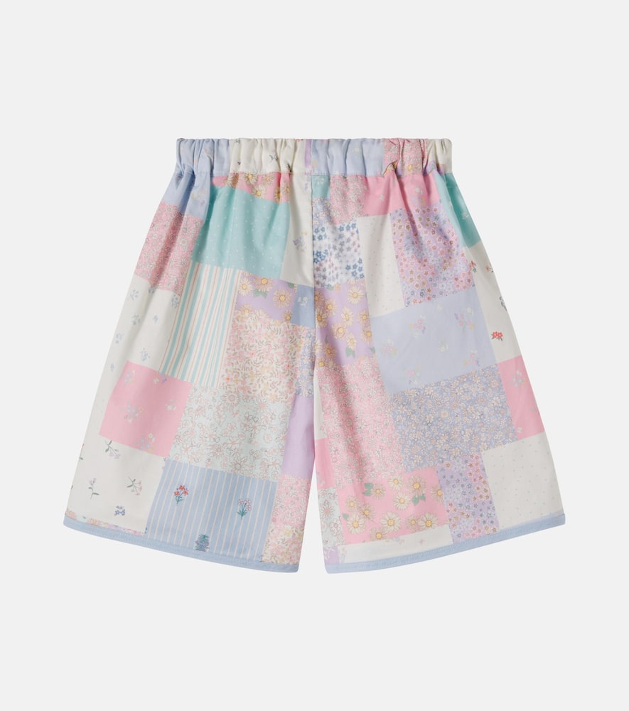 Carrie patchwork cotton shorts