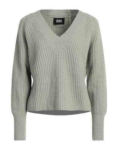 Woman Sweater Sage green Size 6 Wool, Cashmere