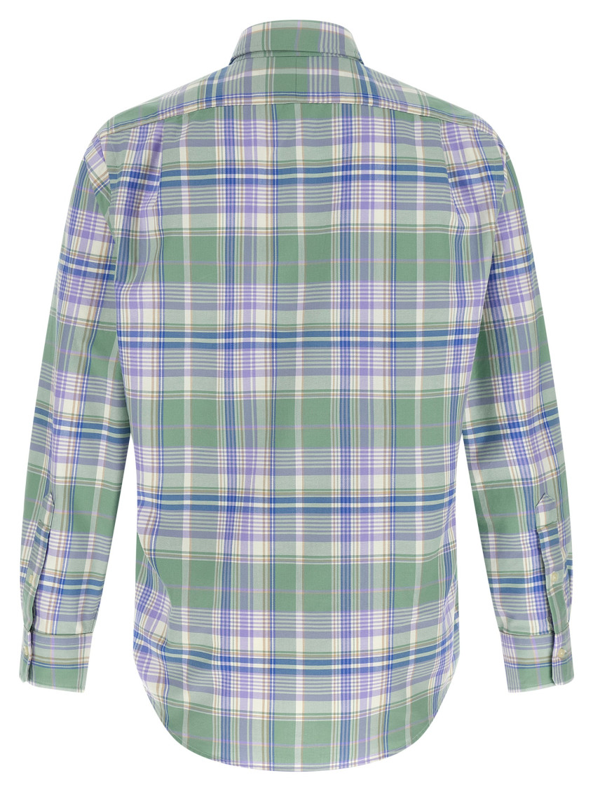 Green Regular Check Shirt