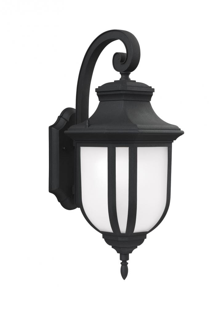 Black One Light Outdoor Wall Lantern from the Childress Collection