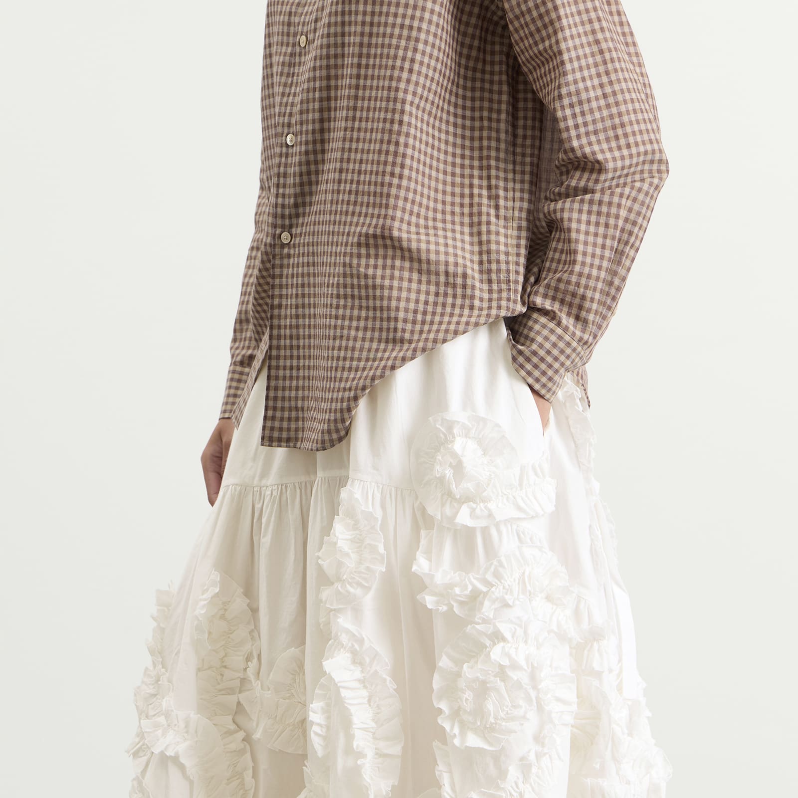Women's Orbit Skirt Ecru Fossil