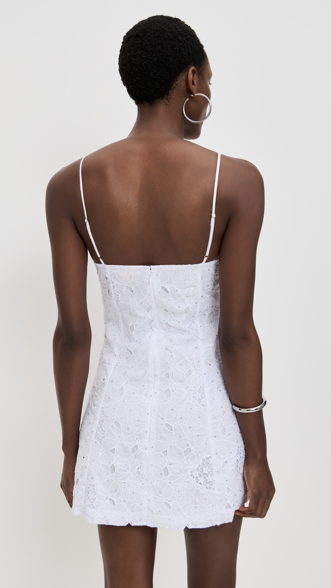 Cruz Mini Dress White Flower