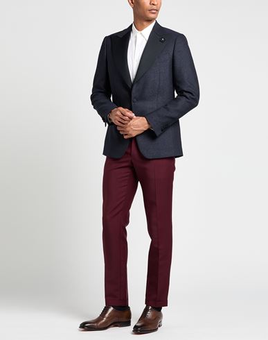 Man Blazer Midnight blue Size 38 Wool, Polyester, Elastane