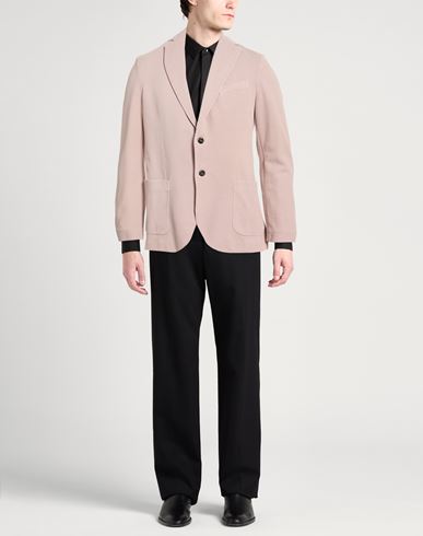 Man Blazer Antique rose Size 40 Cotton, Elastane