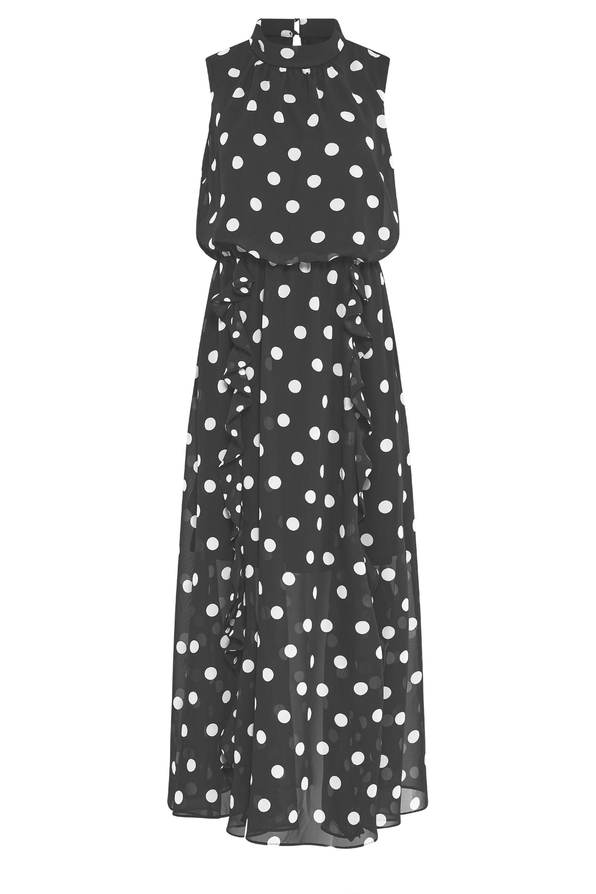 Star by Julien Macdonald Women's Polka Dot Maxi Dress in Black