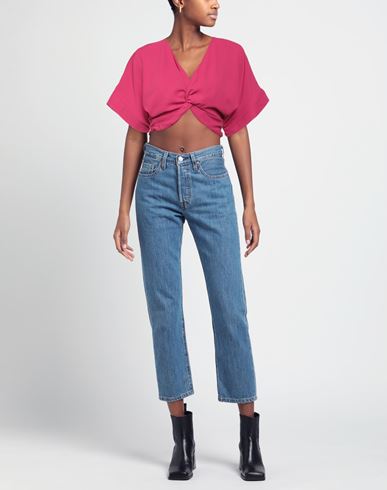 Woman Top Fuchsia Size 8 Polyester