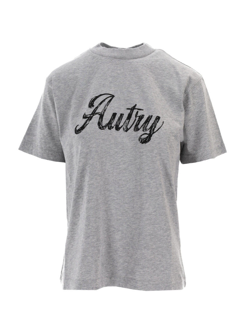Autry - womens crew neck cotton t shirt